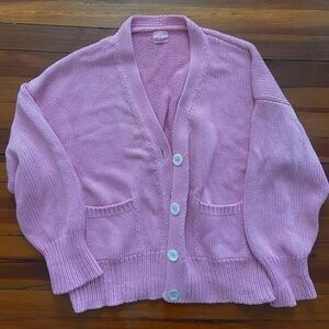 Babaa Cardigan no 16 Fallen Bougainvillea